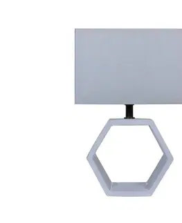 Lampy  Stolná lampa VIDAL 1xE27/40W/230V šedá 