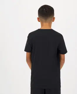 nohavice Detské tričko Puma čierne s nápisom