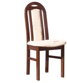Jedálenské stoličky PYKA Owal 1 jedálenská stolička bawaria / krémový vzor