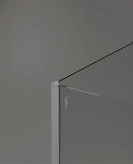 Sprchové dvere MEXEN/S - Kyoto Sprchová zástena WALK-IN 130 x 120 cm, čierny vzor, chróm 800-130-212-01-70-120