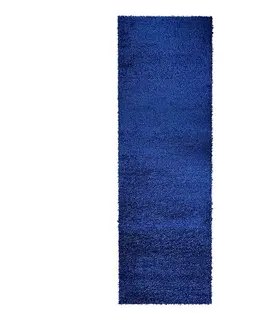 Moderné koberce Koberec Shaggy Dream 6106 0.8/2.5 námornícka modrá