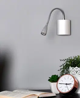 Nástenné svietidlá Lucande Flexibilná nástenná lampa na čítanie Anneli s LED