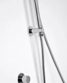Držadlá k vani SAPHO - Posuvný držiak sprchy, vývod vody, 720, chróm 1202-08