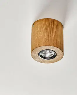 Stropné svietidlá Spot-Light Stropná lampa Wooddream 1 sv. dub okrúhla 10cm