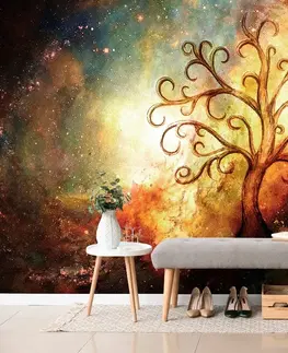 Tapety Feng Shui Tapeta strom života s abstrakciou vesmíru