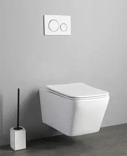Záchody SAPHO - PORTO závesná WC misa, Rimless, 36x52cm, biela PZ102WR