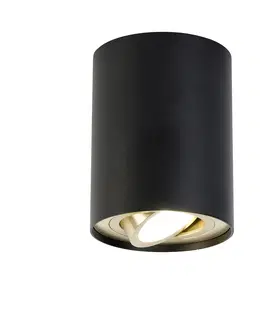 Bodove svetla Inteligentné stropné bodové svietidlo čierne so zlatou vrátane WiFi GU10 - Rondoo up