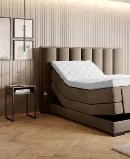 Elektrické polohovacie Elektrická polohovacia boxspringová posteľ VERONA Eltap Solar 99 - čierna
