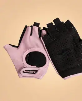 Rukavice na cvičenie BeastPink Dámske fitness rukavice Hyper Pink  LL