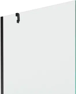 Sprchové dvere MEXEN/S - Next vaňová zástena FIX 90x150 cm, transparent, čierna 895-090-000-00-00-70