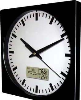 Hodiny Nástenné hodiny MPM, 2633.90 - čierna, 26cm