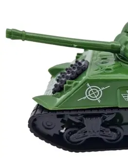 Hračky - dopravné stroje a traktory LAMPS - Tank Sherman na zotrvačník 18cm