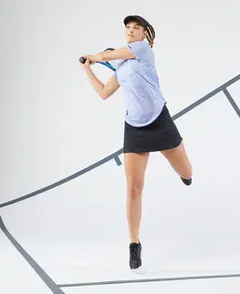 stolný tenis Dámska tenisová sukňa Dry + Soft 900 čierna