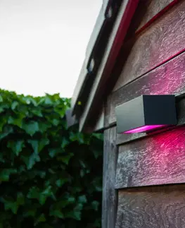 SmartHome vonkajšie svietidlá nástenné LUTEC connect Vonkajšie LED svetlo Gemini RGBW smart ovládanie