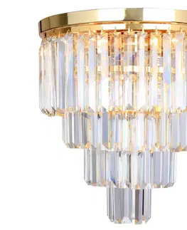 Svietidlá Brilagi Brilagi - LED Krištáľové stropné svietidlo MOZART 5xE14/40W/230V zlatá 