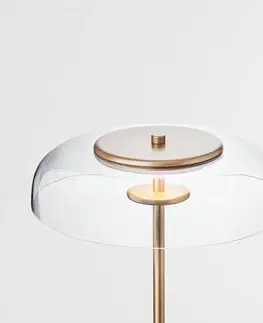 Stojacie lampy Nuura Aps Nuura Blossi Floor Ø 29 stojaca LED, zlatá/číra