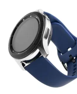 Príslušenstvo k wearables FIXED Silikónový remienok s Quick Release so šírkou 22 mm pre inteligentné hodinky, modrá FIXSST-22MM-BL