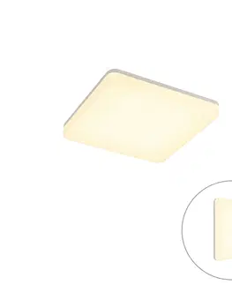 Vonkajsie stropne svietidla Moderné stropné svietidlo štvorcové vrátane LED - plater