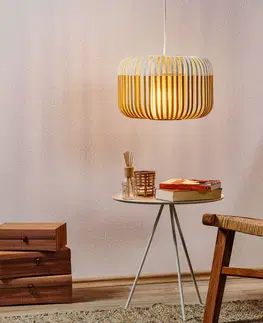 Závesné svietidlá Forestier Forestier Bamboo Light S závesná lampa 35 cm biela