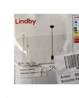 Svietidlá Lindby Lindby - Luster na lanku JAKE 1xE27/60W/230V 