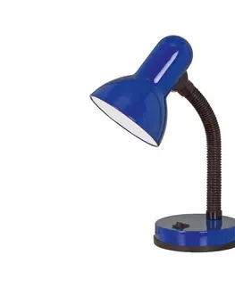 Lampy Eglo EGLO 9232 - Stolná lampa BASIC 1xE27/40W modrá 