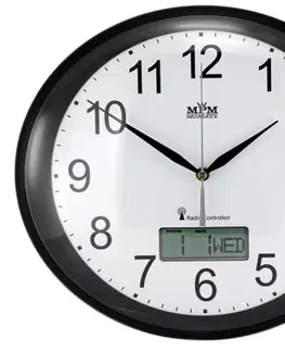 Hodiny Nástenné hodiny MPM, 2536.90 - čierna, 30cm