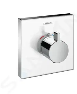 Kúpeľňové batérie HANSGROHE - Shower Select Glass Termostatická sprchová batéria Highflow pod omietku, biela/chróm 15734400