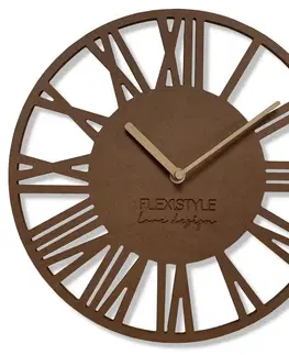 Hodiny Nástenné hodiny Loft Piccolo bronze Flex z219-9a-dx, 30 cm