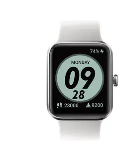hodinky a športtestery Inteligentné športové hodinky s kardio meraním CW500 S biele