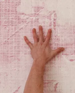 Koberce a koberčeky KONDELA Marion Typ 3 koberec 80x150 cm ružová