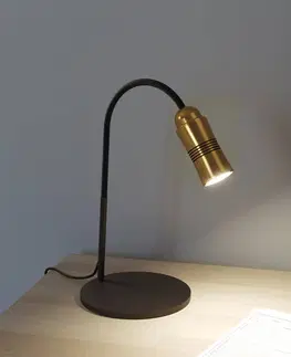 Stolové lampy Top Light Neo! Table LED lampa stmievateľná mosadz/čierna