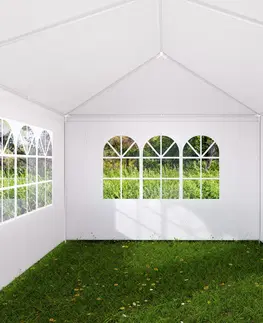 Záhradné párty stany Záhradný altánok 3x6m biely SH06BI Dekorhome