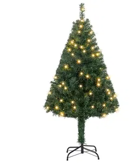 Vianočné ozdoby Juskys Umelý vianočný stromček s LED sviečkami - 120 cm