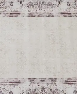 Koberce a koberčeky KONDELA Linon koberec 80x150 cm krémovohnedá