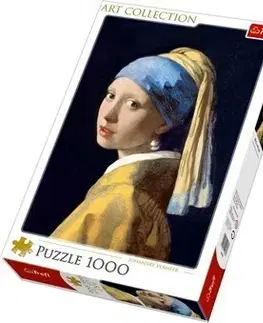 Hračky puzzle TREFL - Puzzle 1000 Art Collection - Dievča s perlovou náušnicou