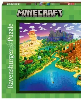 Hračky puzzle RAVENSBURGER - Minecraft: Svet Minecraftu 1500 dielikov
