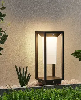 Solárne lampy Lucande Lucande Eliel solárne LED svietidlo, 34 cm