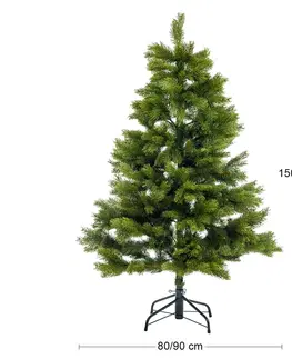 Vianočné stromčeky NABBI Christee 4 vianočný stromček 150 cm zelená
