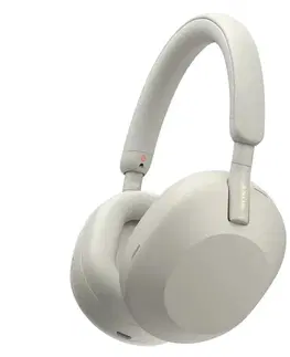 Slúchadlá Bezdrôtové slúchadlá Sony WH-1000XM5 s potlačením hluku, platinovo-strieborné