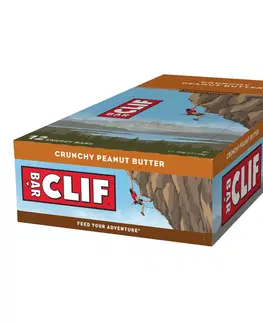 činky Energetické tyčinky Clif  Bar s chrumkavým arašidovým maslom 12×68 g