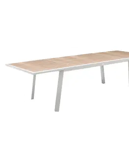 Stolčeky Hliníkový stôl NOVARA 220/314 cm (biela)