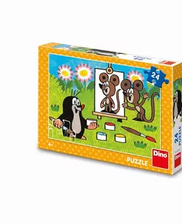 Hračky puzzle DINO - Krtko maliar 24 puzzle