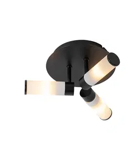 Vonkajsie stropne svietidla Moderné kúpeľňové stropné svietidlo čierne 3 svietidlo IP44 - Vaňa