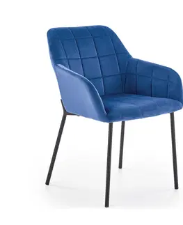 Jedálenské stoličky HALMAR K305 jedálenské kreslo granátová / čierna
