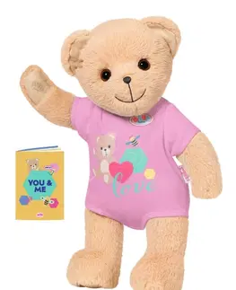 Plyšové hračky ZAPF CREATION - Medvedík Baby born, ružové oblečenie