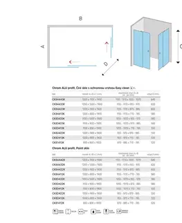 Sprchovacie kúty MEREO - Sprchovací kút, LIMA, obdĺžnik, 120x100 cm, chróm  ALU, sklo Číre CK84433K