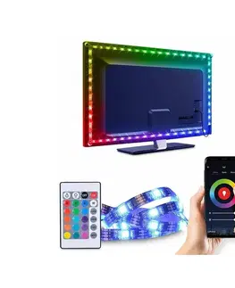 LED osvětlení   WM58 - LED RGB Pásik pre TV LED/6W/5V Wi-Fi Tuya + diaľkové ovládanie 0,5m 