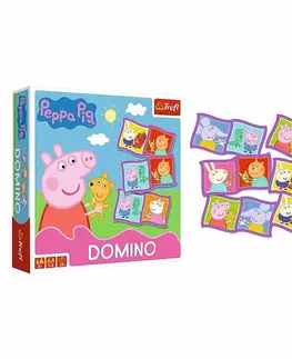 Hračky klasické spoločenské hry TREFL - Domino Peppa Pig