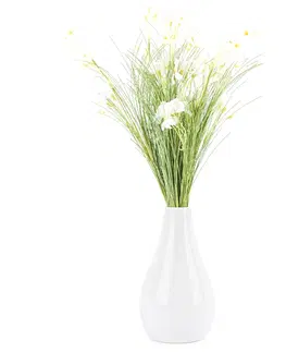 Kvety Umelé lúčne kvetiny 51 cm, biela