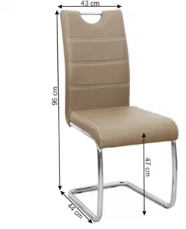 Jedálenské stoličky a kreslá Jedálenská stolička ABIRA NEW Tempo Kondela Biela